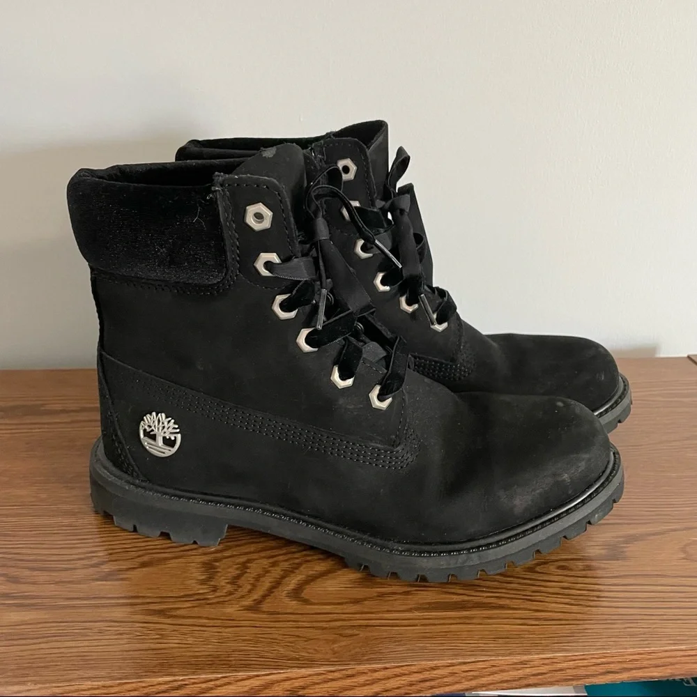 Timberland Boots with Velvet Details
